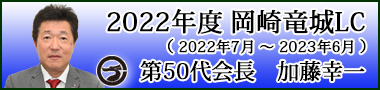 2022年度会長　加藤幸一